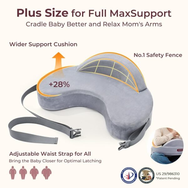 Momcozy Exclusive Memory Foam Nursing Pillow - Pio... - Image 7