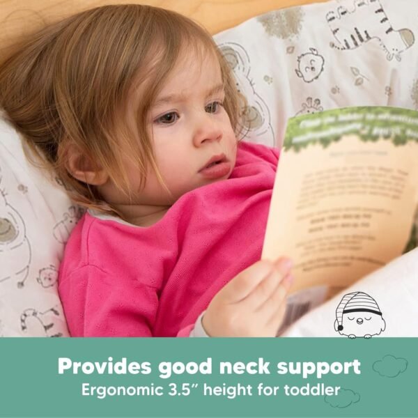 Toddler Pillow with Pillowcase - 13x18 My Little D... - Image 6