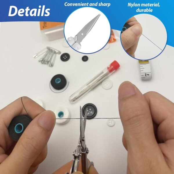 4 Pack Mini Travel Sewing Kits Bulk Small Emergenc... - Image 5