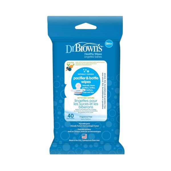 Dr. Brown's Pacifier and Bottle Wipes, 40 Count - Image 2