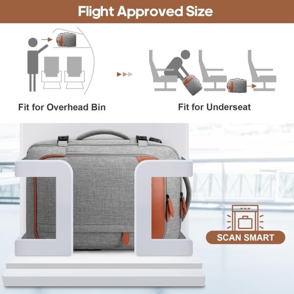 Travel Backpack, 17Inch Laptop Backpack, Carry-on ... - Image 7