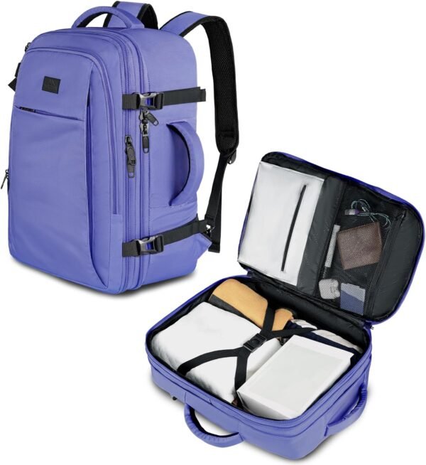 MATEIN Expandable Travel Backpack for Women, 50L C... - Image 2