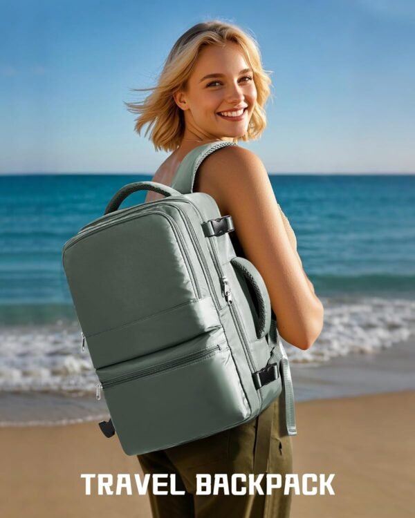 coofay Travel Backpack for Women Men Carry on Back... - Image 3