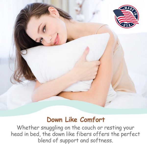 Pillowflex Synthetic Down Pillow Insert - 12x16 Do... - Image 7