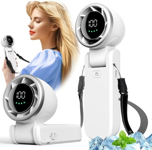 Portable Handheld Turbo Fan, 100 Gear Wind, 3-IN-1... - Image 2