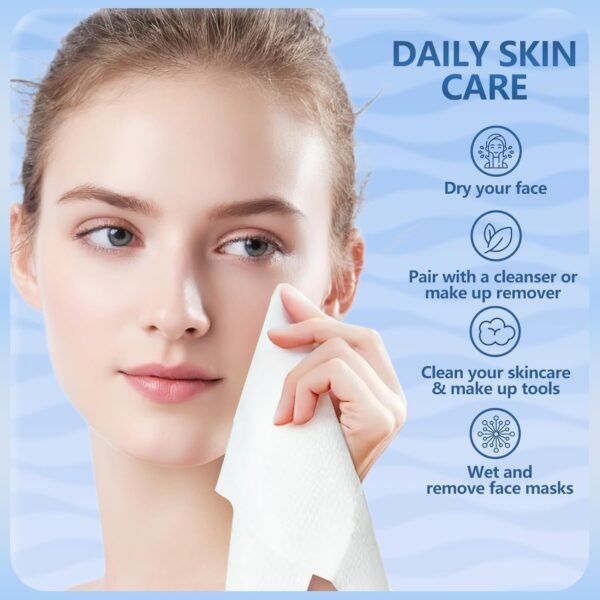 Disposable Face Towels Travel, 12"×12" Extra Large... - Image 3