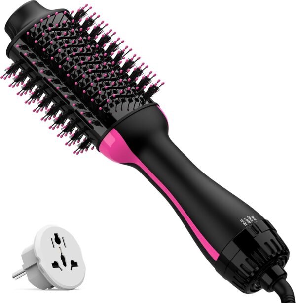 Dual Voltage Hair Dryer Brush with Negative Ion An... - Image 2