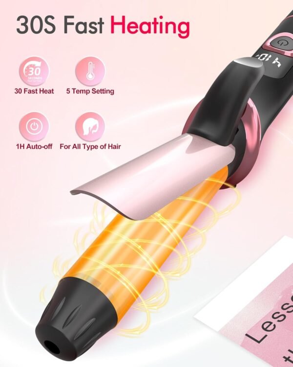 Mini Curling Iron for Travel, Dual Voltage Curling... - Image 4