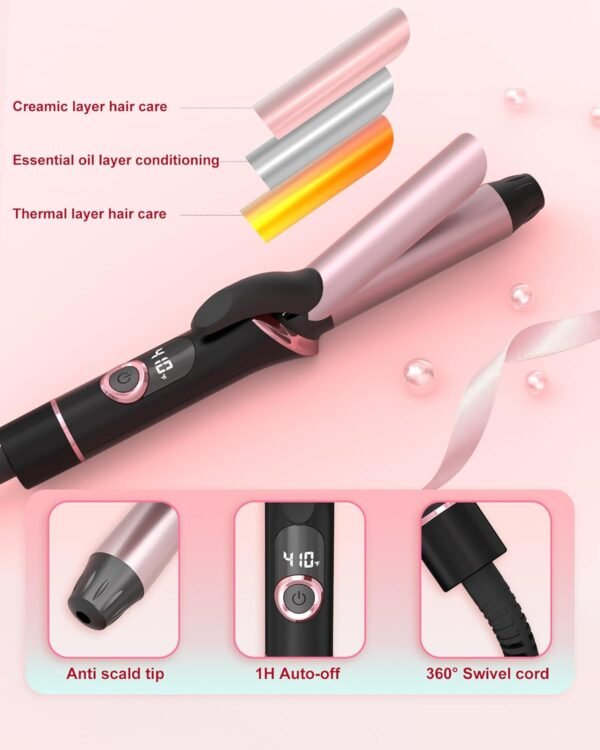 Mini Curling Iron for Travel, Dual Voltage Curling... - Image 9