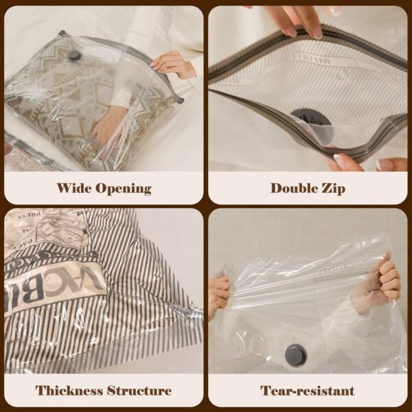 Vacuum Bags for Travel with Rechargeable air Pump,... - Image 8