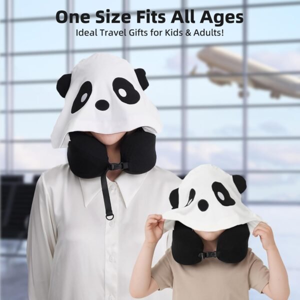 Privacy-Friendly Hooded Travel Pillow for Kids & A... - Image 4