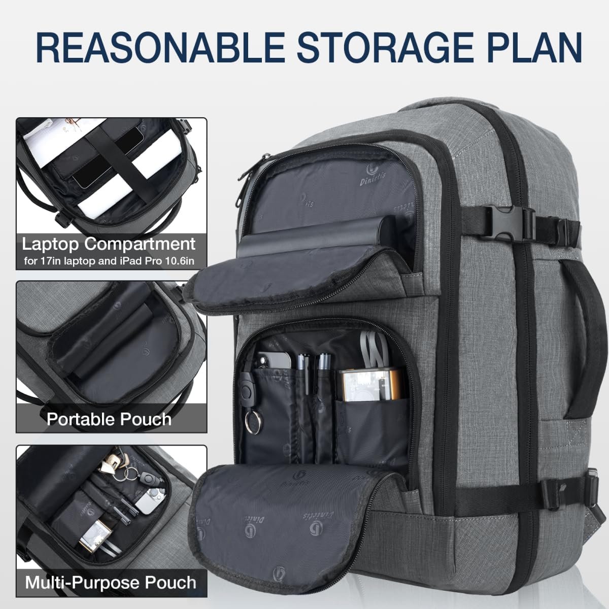 Dinictis Travel Backpack Carry on Flight Approved,... - Image 3