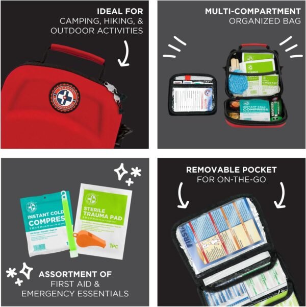 Be Smart Get Prepared First Aid Kit, 303 Piece: Cl... - Image 6