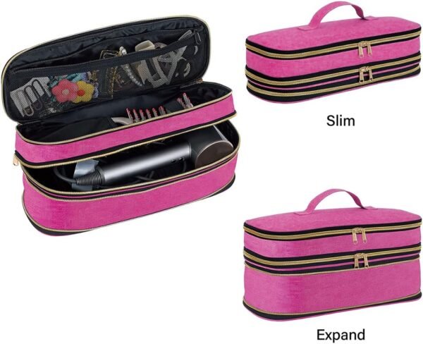 Hair Dryer Travel Carrying Case, Curling Iron Stor... - Image 4