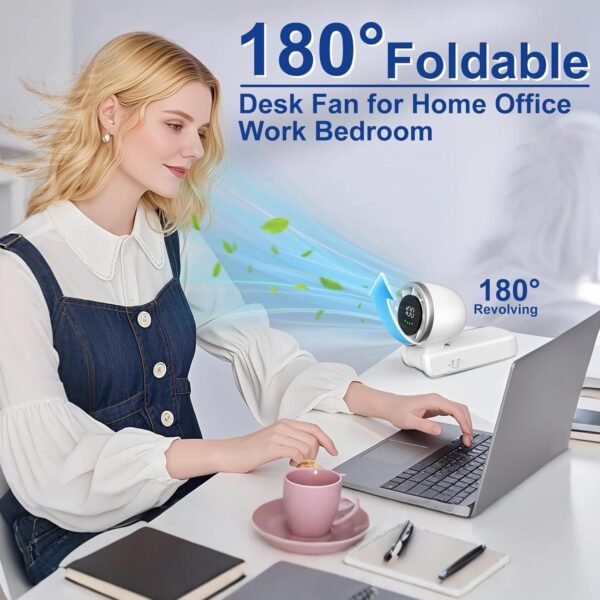 Portable Handheld Turbo Fan, 100 Gear Wind, 3-IN-1... - Image 6