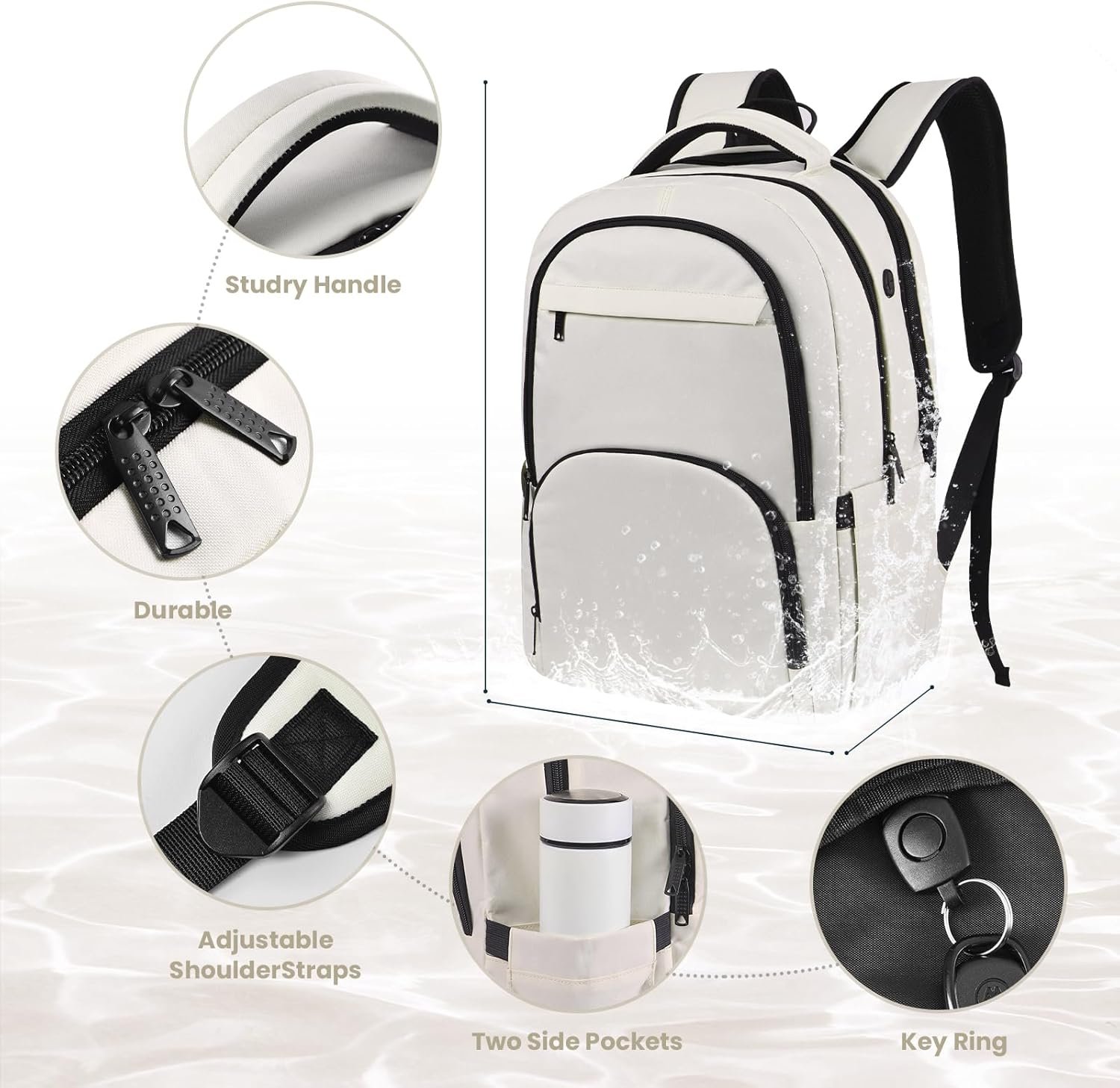 Laptop Backpack 15.6 inch, Backpacks for Men, Trav... - Image 3