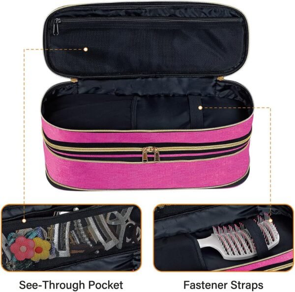 Hair Dryer Travel Carrying Case, Curling Iron Stor... - Image 6