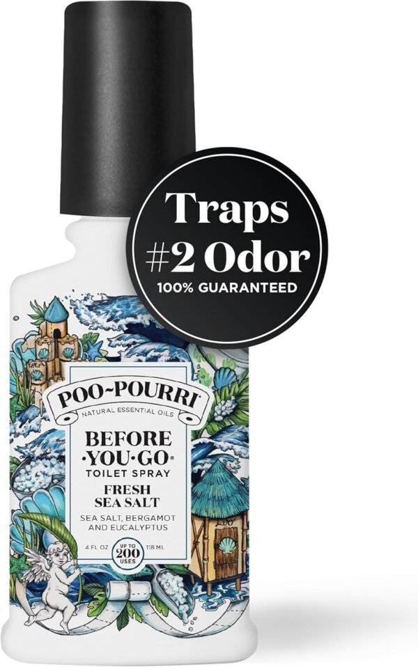 Poo-Pourri Fresh Sea Salt 4oz Before-You-Go Toilet... - Image 3
