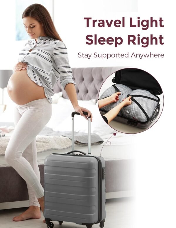 Momcozy Portable Pregnancy Pillow – W Shaped Mater... - Image 4