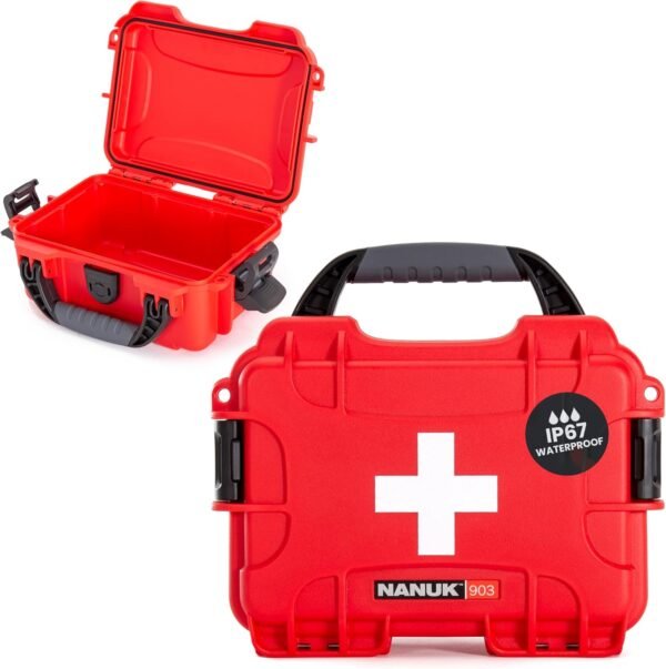 NANUK 903 Waterproof First Aid Box Empty – Durable... - Image 2