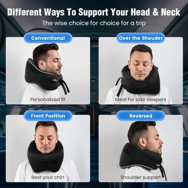 Teemour Neck Pillow for Traveling, Travel Neck Pil... - Image 4