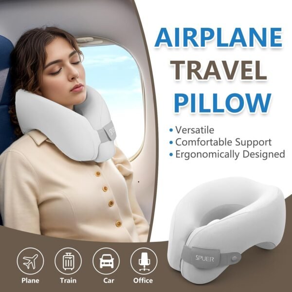 2in1 Ergonomic Memory Foam Travel Neck Pillow – 20... - Image 3