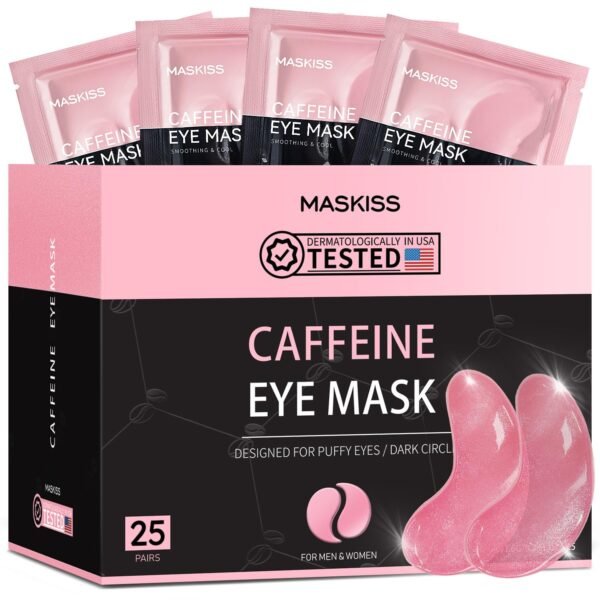 Under Eye Patches (25 Pairs), Caffeine Eye Masks f... - Image 2