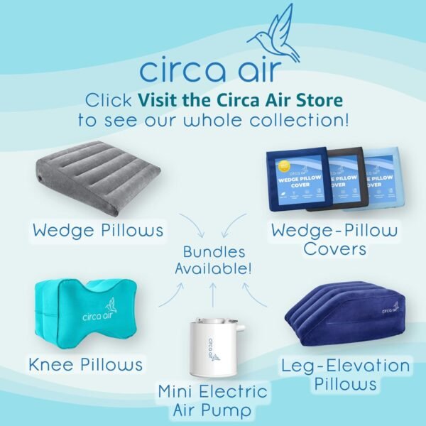 Circa Air Inflatable Wedge Pillow for Travel - Lig... - Image 7