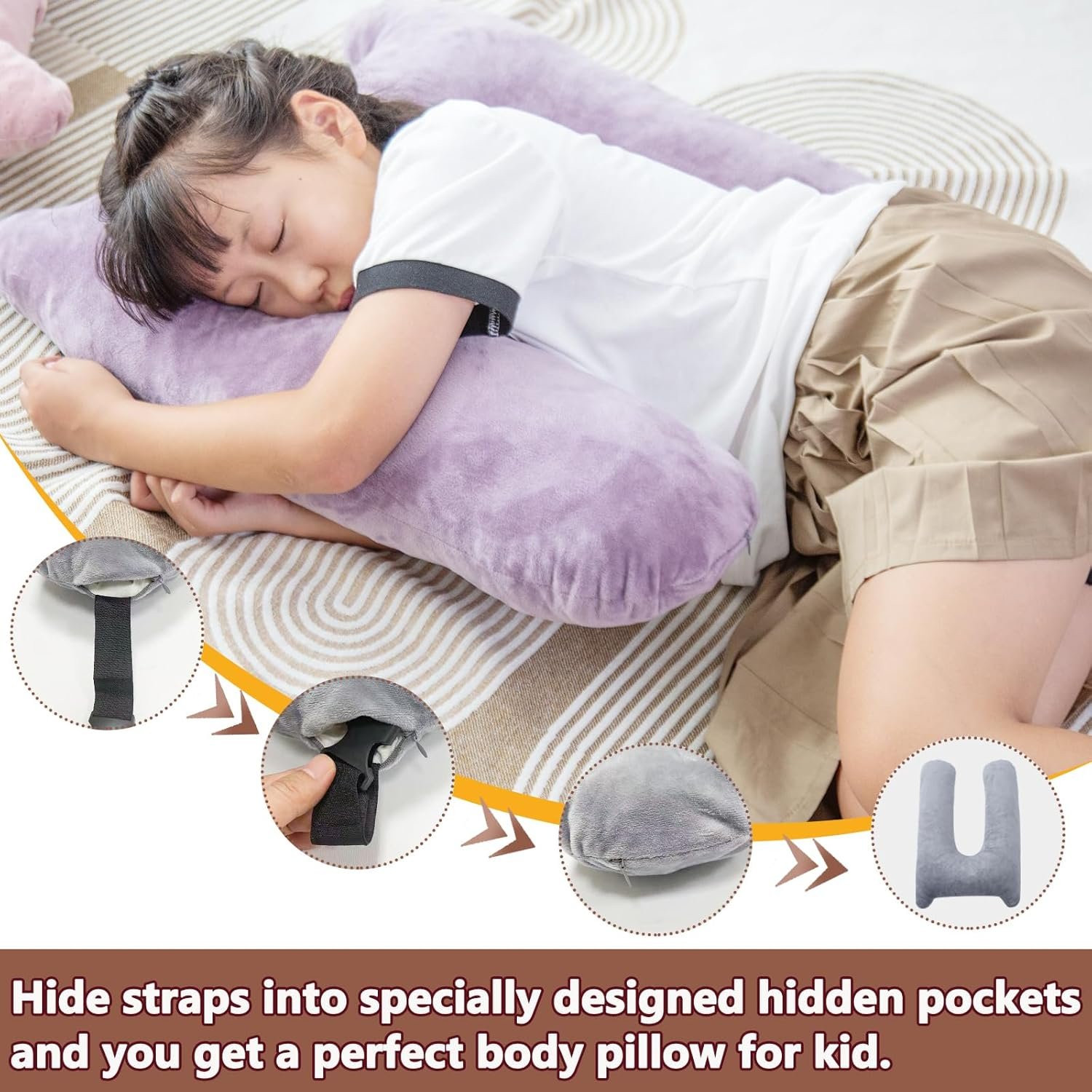 Car Pillow for Kids, Memory Foam Cooling Travel Pi... - Image 6
