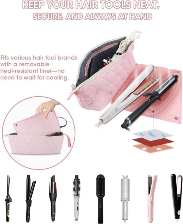 Onism Hair Tools Travel Bag with Heat Resistant Ma... - Image 4
