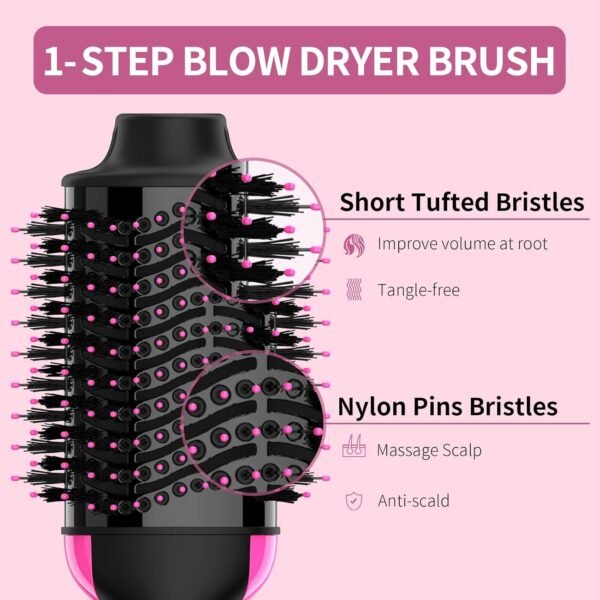 Dual Voltage Hair Dryer Brush with Negative Ion An... - Image 7