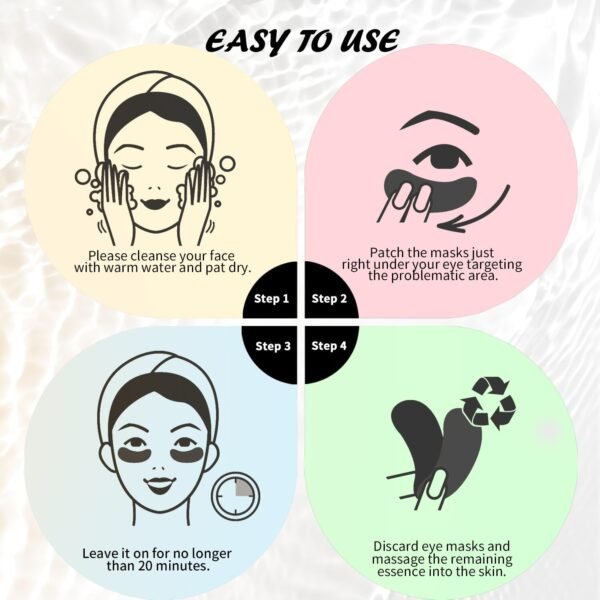 Under Eye Patches (25 Pairs), Caffeine Eye Masks f... - Image 7