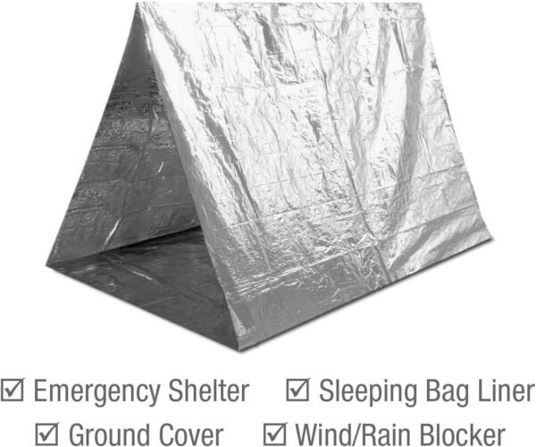 Swiss Safe Emergency Mylar Thermal Blankets + Bonu... - Image 6