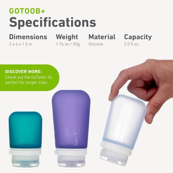 humangear GoToob+ 3-Pack (Medium) | Refillable Sil... - Image 6