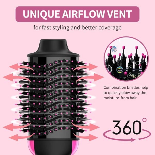 Dual Voltage Hair Dryer Brush with Negative Ion An... - Image 5
