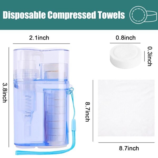 BigOtters Compressed Towels with Bottle, Disposabl... - Image 3
