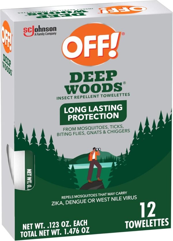 OFF! Deep Woods Mosquito and Insect Repellent Wipe... - Image 2