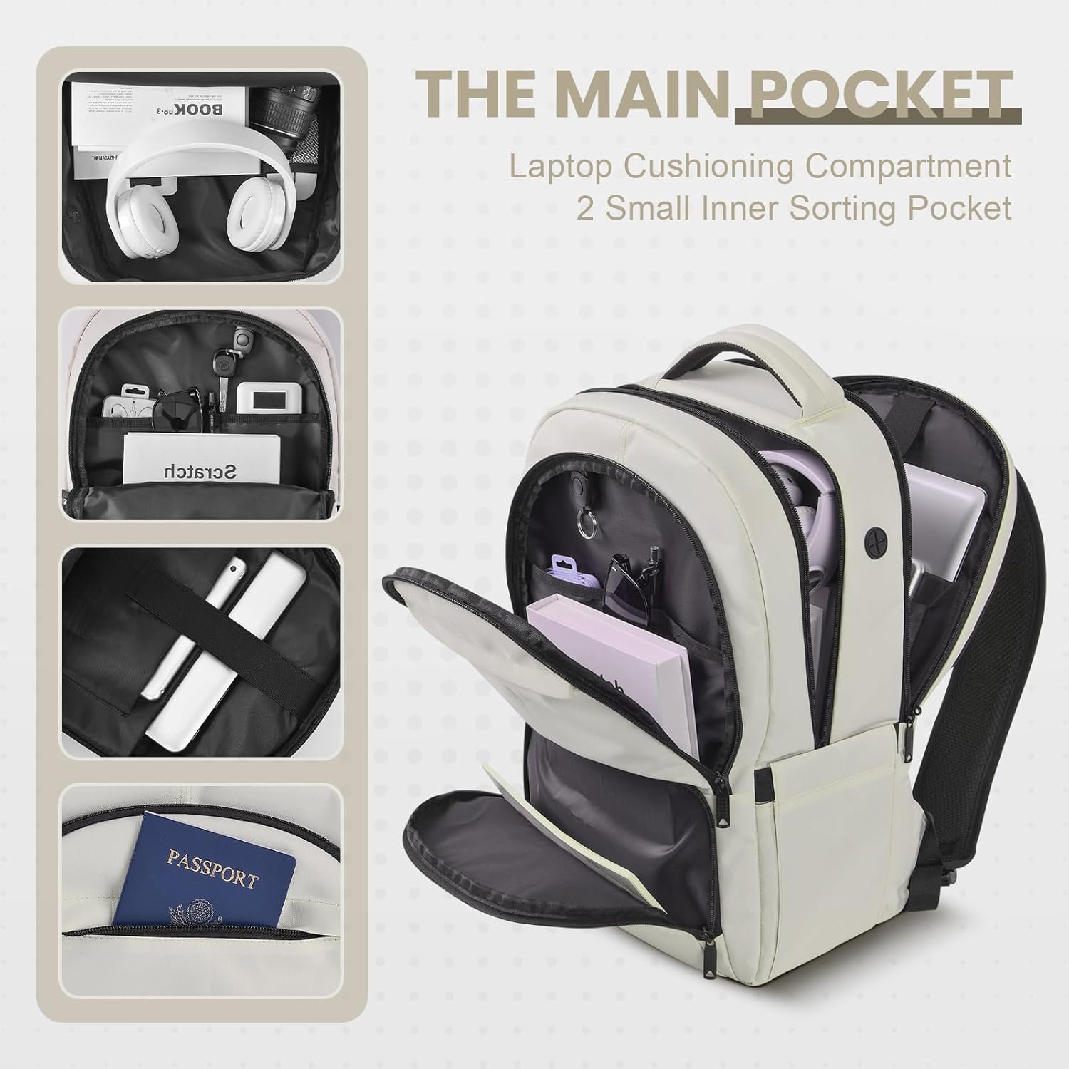Laptop Backpack 15.6 inch, Backpacks for Men, Trav... - Image 4
