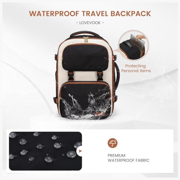 LOVEVOOK Travel Backpack for Women Men, TSA Carry ... - Image 10