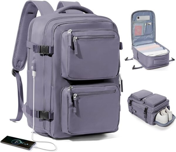 Laptop Backpack for Men Women, Flight Approved Tra... - Image 2