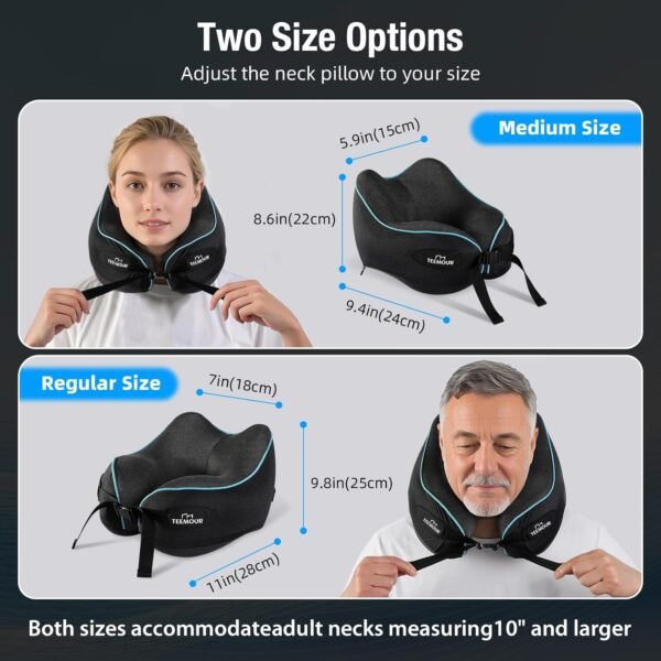 Teemour Neck Pillow for Traveling, Travel Neck Pil... - Image 5