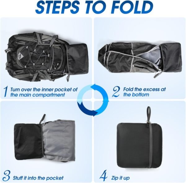 IGOLUMON Hiking Backpack 40L Packable Lightweight ... - Image 9