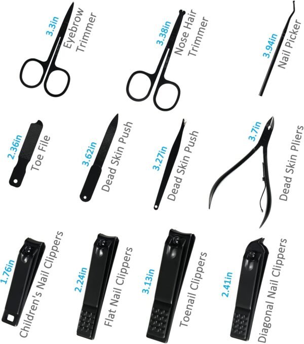 Manicure Set Professional Nail Clipper Kit-26 Piec... - Image 7