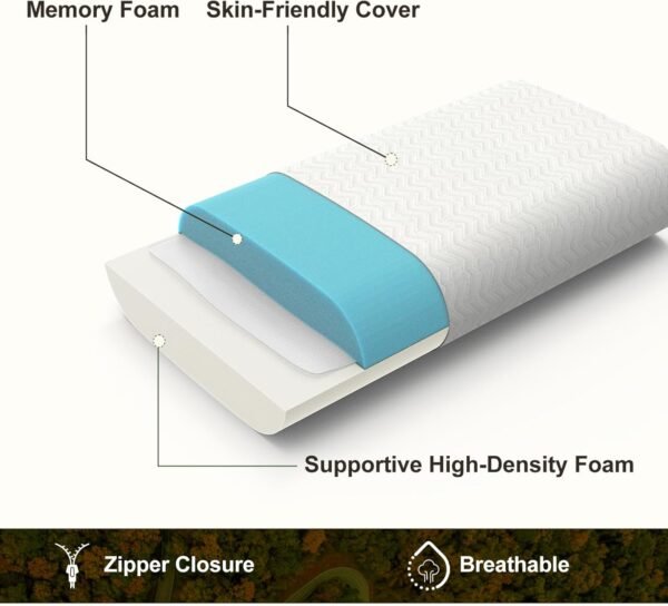 Vekkia Travel Pillow, Camping Pillow with Washable... - Image 5