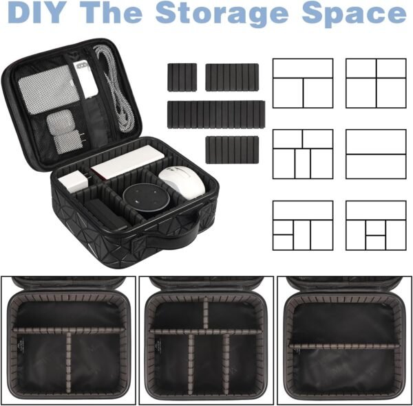 MATEIN Cord Organizer Case with Adjustable Divider... - Image 4