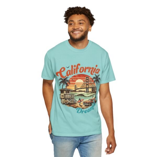 California Dreamin' Unisex Garment-Dyed T-Shirt, Vintage Style Tee, Summer Apparel, Beachwear, Tourist Souvenir, Gift for Travelers - Image 60