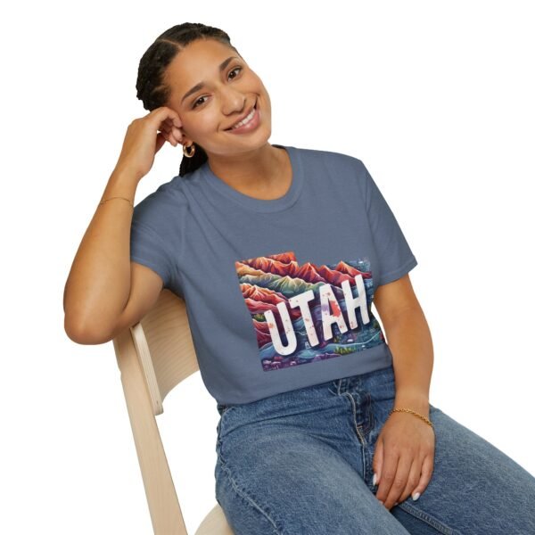 Utah Adventure T-Shirt, Unisex Softstyle Tee, Vintage Nature Shirt, Travel Gift, Summer Attire, Outdoor Lover Apparel - Image 88