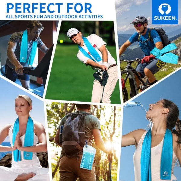 [4 Pack] Cooling Towel (40"x12"),Ice Towel,Soft Br... - Image 7