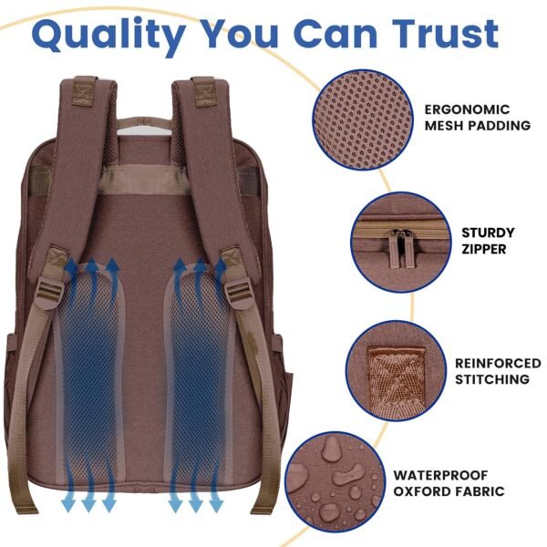 PILLANI Baby Diaper Bag Backpack - Large Bag for B... - Image 7