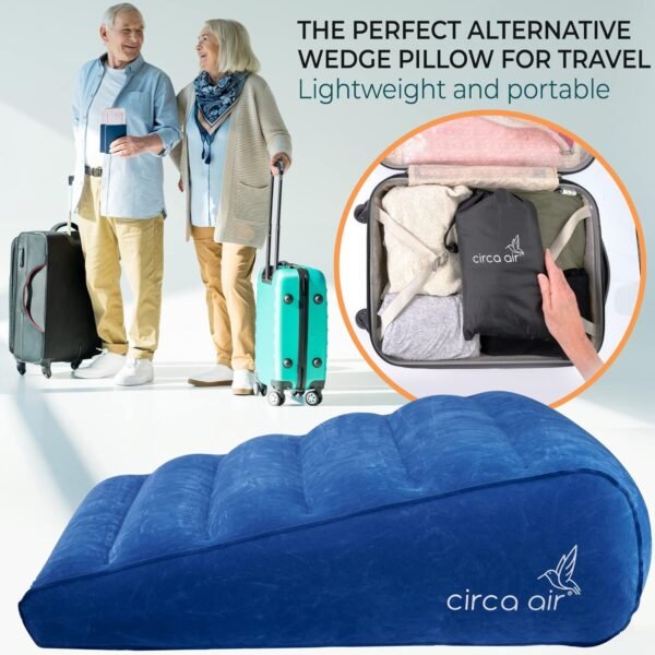Circa Air Inflatable Wedge Pillow for Travel - Lig... - Image 9